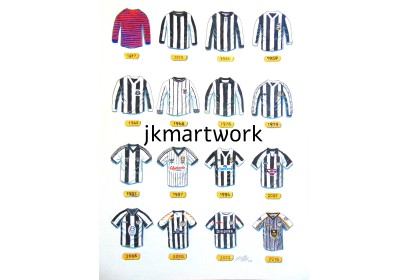 St Mirren FC Retro Shirts Wall Art Print